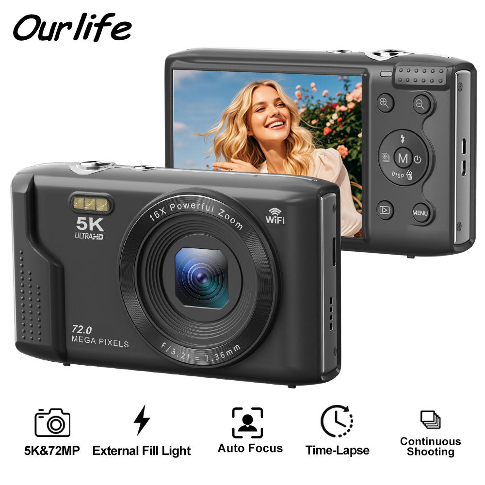 Canon Camera Eos R50 - Компактная цифровая камера Ourlife, 5K, 72