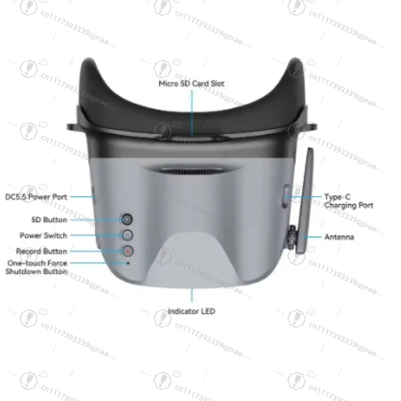 Drone Racing Goggles - Аналоговые FPV-очки BETAFPV VR04 с 4,3-дюймовым