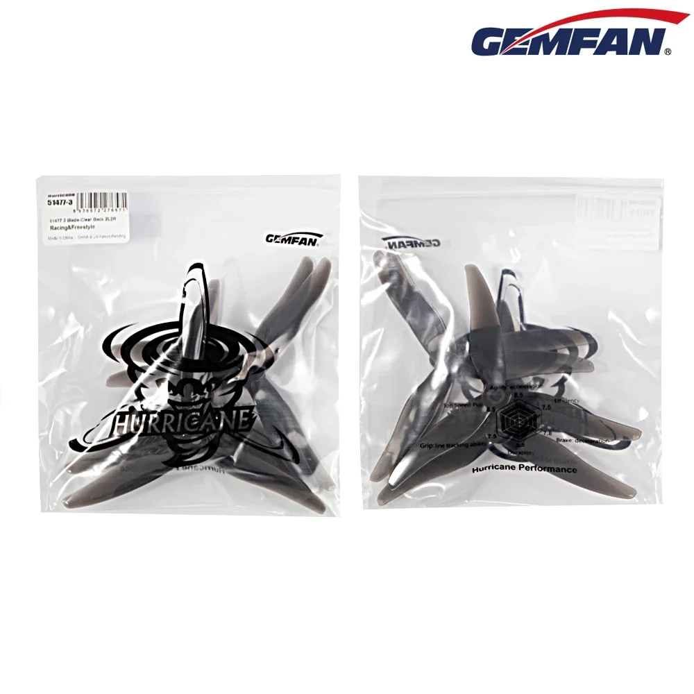 10 пар (10CW + 10CCW) Gemfan J – обзор и цена Drone Racing Propeller